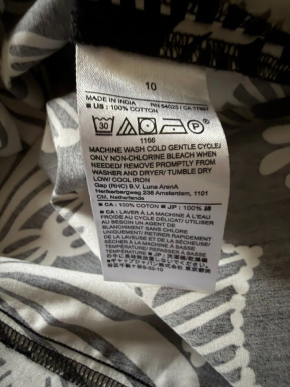 NWOT Banana Republic Black/White Printed Sleeveless Dress- size 10 - Picture 7 of 9